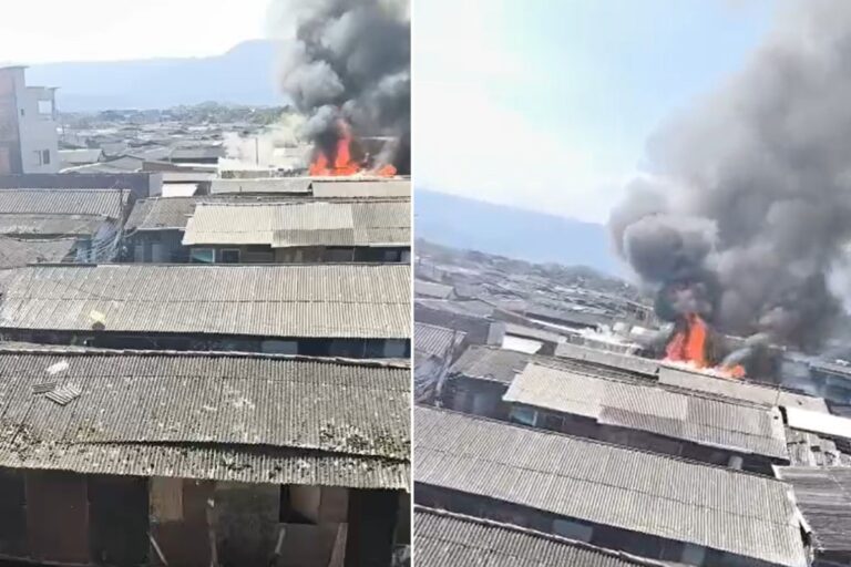 Incêndio destrói moradias e deixa feridos em comunidade de SP