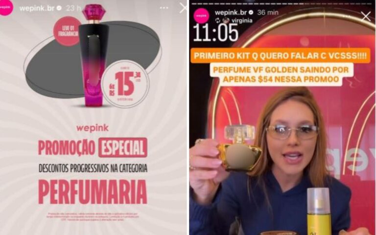 Virginia descumpriu liminar ao anunciar perfume da WePink sem estoque suficiente
