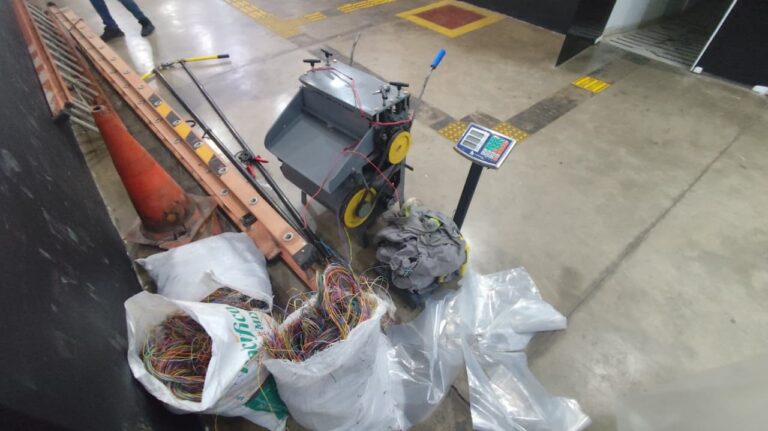 GM apreende 82 kg de fios furtados em Campinas