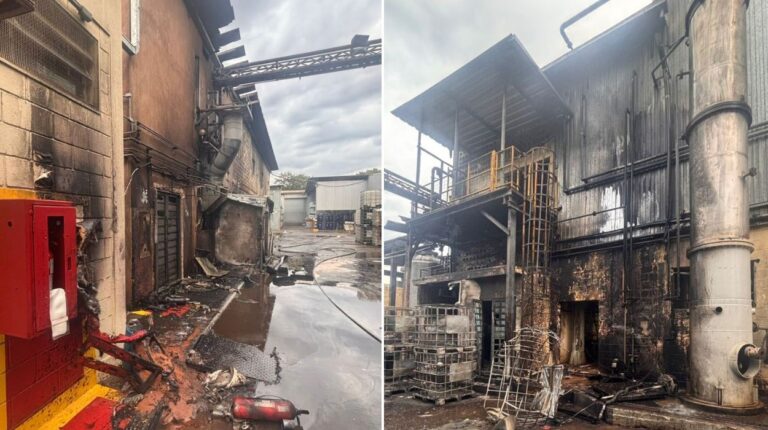 Incêndio em empresa química deixa um ferido em Rio Claro