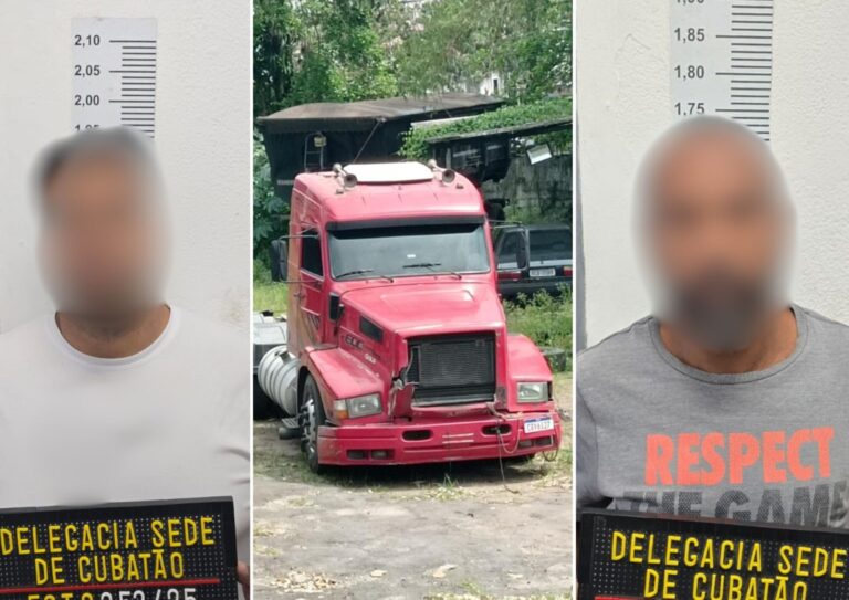 Sequestro de caminhoneiro em Santos leva a prisão de suspeitos de roubo de carga