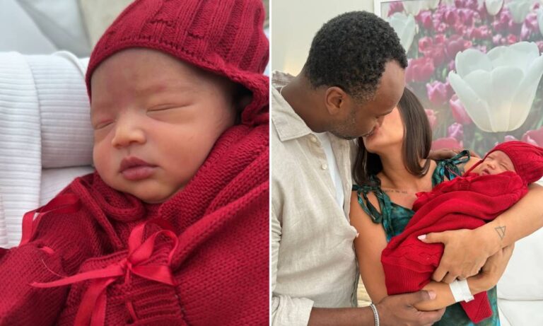 Carol Peixinho celebra primeiro mês do filho com Thiaguinho