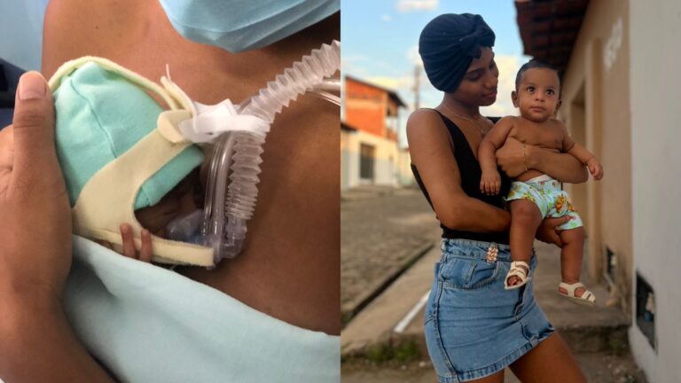Jovem vence leucemia durante gravidez e celebra cura com o 'sino da vitória'