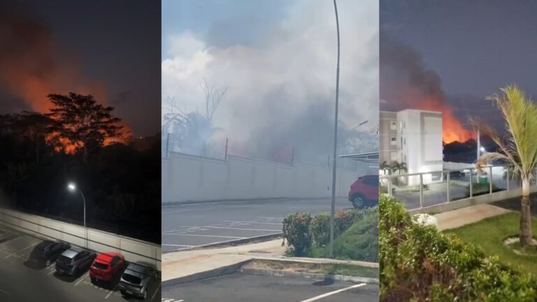Incêndio em roça assusta moradores de condomínio em Teresina