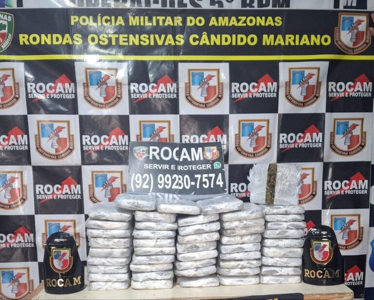 Polícia apreende 48 tabletes de drogas abandonados em Coari