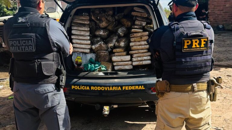 Maconha apreendida em caminhão com sucata no MA