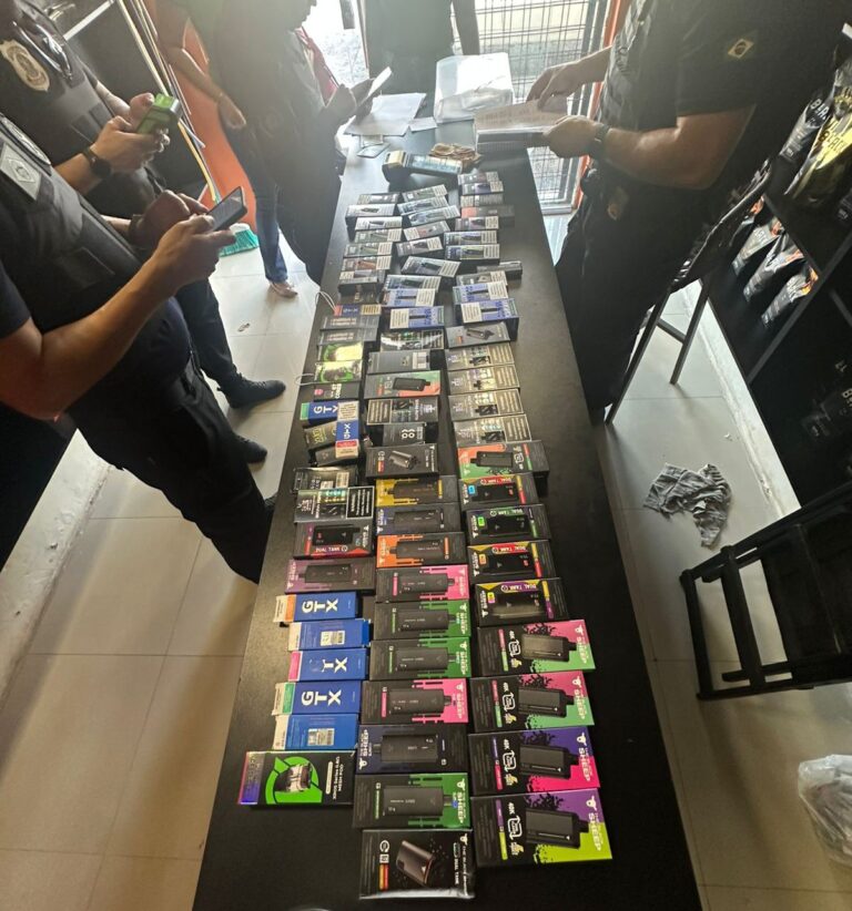 Operação da PF combate contrabando de cigarros eletrônicos em MT