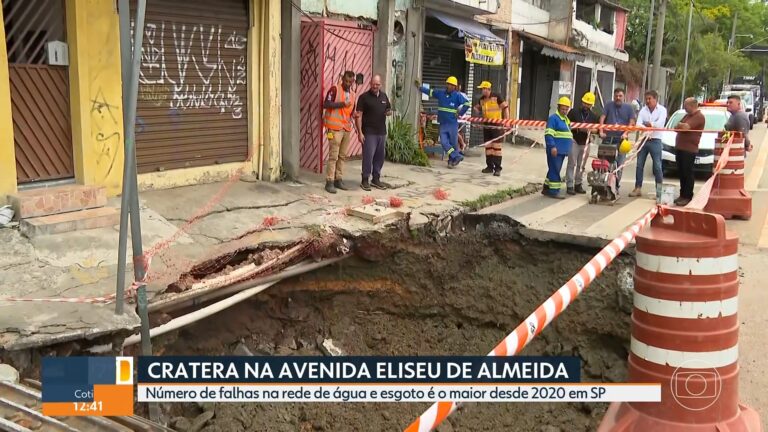 Falhas na rede de água e esgoto em SP atingem maior nível desde 2020