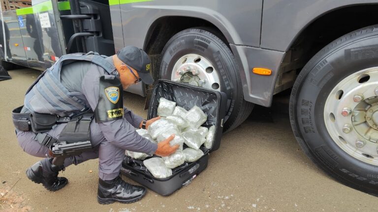 Paraguaio preso com 43 porções de skunk em Bauru