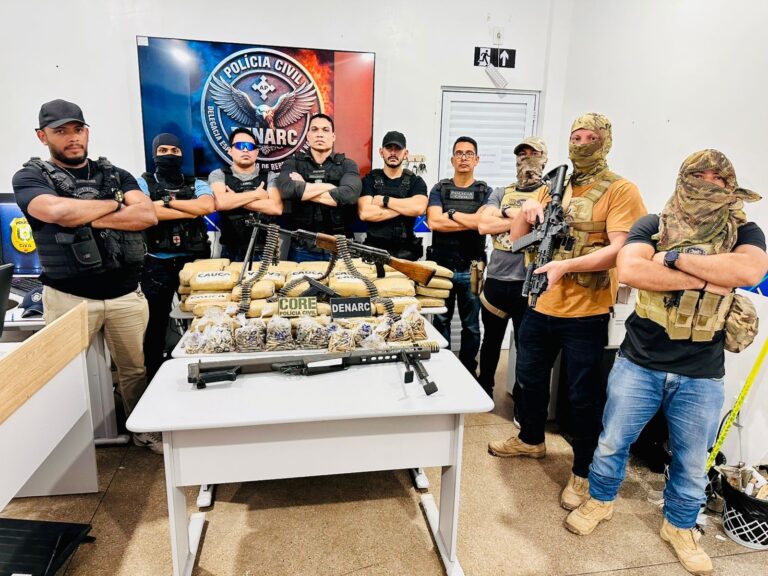 Suspeito é preso com 138 quilos de drogas, AK-47 e 1.500 munições em Macapá