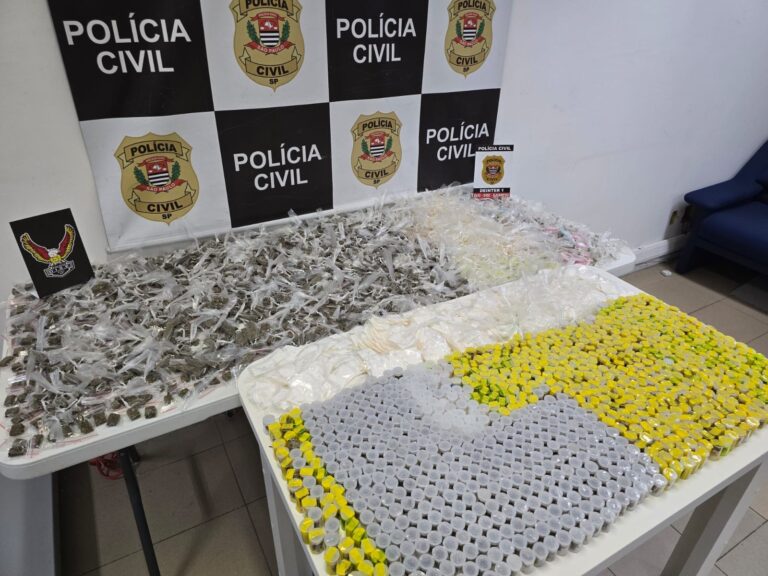 Polícia Civil prende três pessoas por tráfico de drogas em São José dos Campos