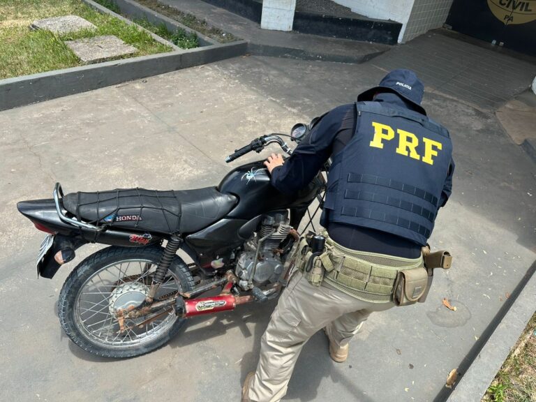 Motocicleta adulterada é apreendida pela PRF em Santarém
