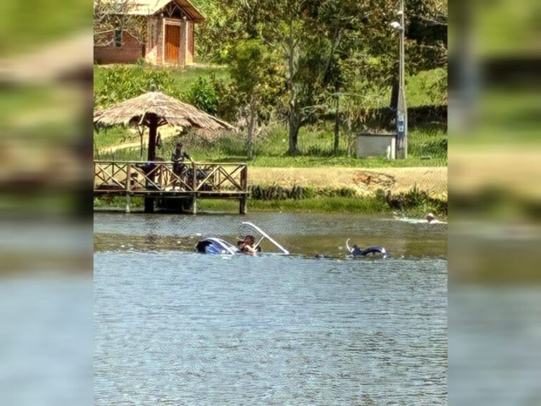 Helicóptero cai em pesqueiro no interior de São Paulo
