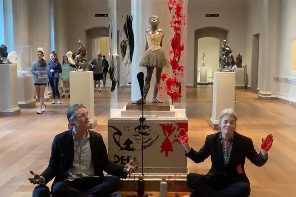 Ativista condenado por vandalizar obra de Degas