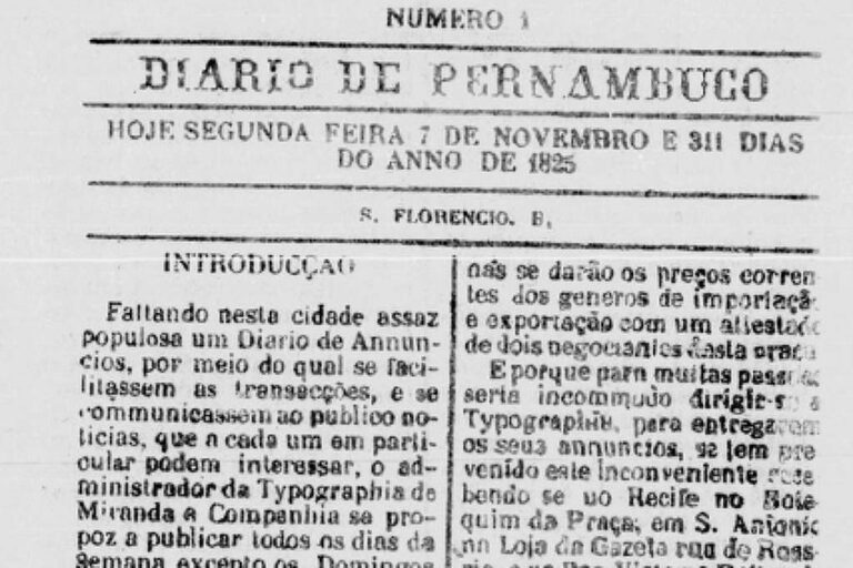 Diário de Pernambuco celebra 200 anos como o mais antigo jornal do Brasil