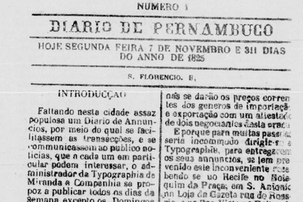 Diário de Pernambuco celebra 200 anos como o mais antigo jornal do Brasil