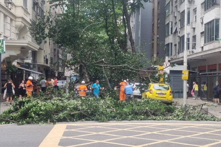 Rio de Janeiro enfrenta forte vento e chuva devido a ciclone