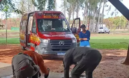 Trabalhador Sofre Queda Grave ao Limpar Telhado do Detran-MS em Campo Grande