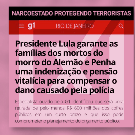 Desinformação sobre indenização a famílias de vítimas no RJ
