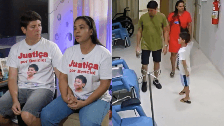 Pai de Benício lamenta a morte do filho após erro médico em hospital