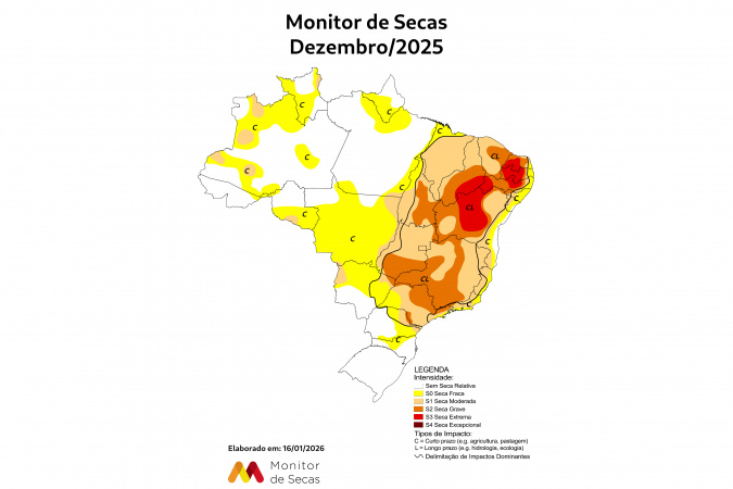 Chuvas de fim de ano reduzem seca no norte do Paraná, aponta monitor nacional