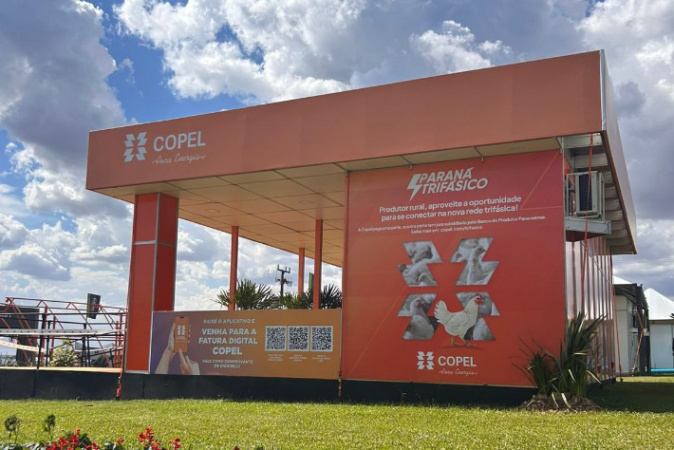 Copel destaca conexão à rede trifásica no Show Rural de Cascavel