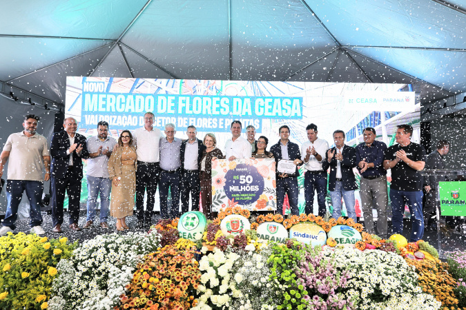 Ratinho Junior impulsiona novo Mercado de Flores da Ceasa Curitiba