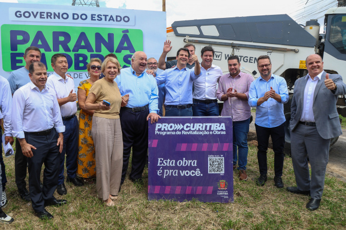 governo do paraná e prefeitura de curitiba iniciam recuperação de 100 km de ruas