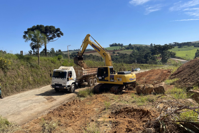 Pavimentação da rodovia pr-160 entre Imbaú e Reserva avança com início dos serviços