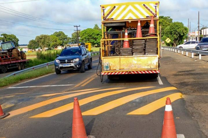 Serviços de conservação avançam na PR-170 em Guarapuava com novo programa do DER/PR