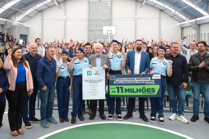 Mandirituba inaugura nova escola estadual com investimento de 11,3 milhões